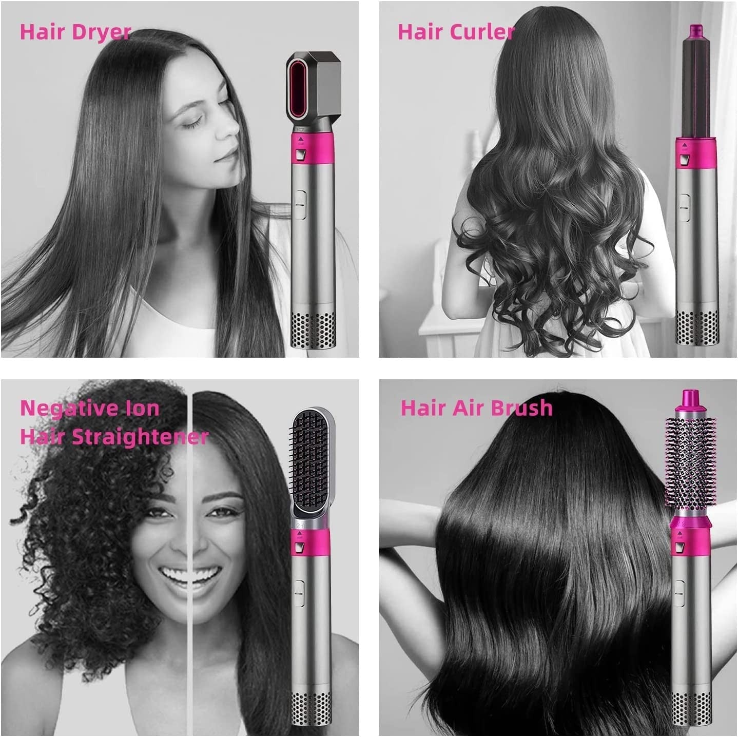 electrical hair brush 5 in 1